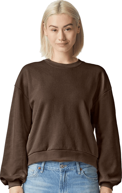 An image of a Custom American Apparel ReFlex Womens Fleece Crewneck Sweatshirt!
