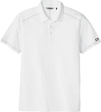 Am image of a Custom OGIO Code Stretch Polo in Bright White!