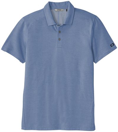 Am image of a Custom OGIO Code Stretch Polo in Force Blue Heather!