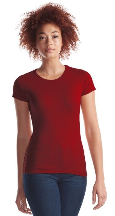Jerico Bamboo Ladies Crewneck T in Bordeaux