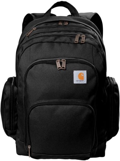 Am image of a Custom Carhartt Foundry Series Pro Backpack in Black!