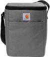 Am image of a Custom Carhartt Vertical 12 Can Cooler in Grey!