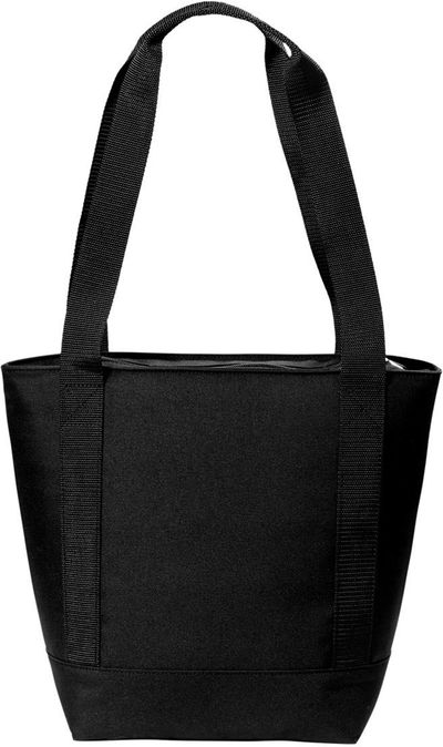 Am image of a Custom Carhartt Tote 18 Can Cooler in Black!
