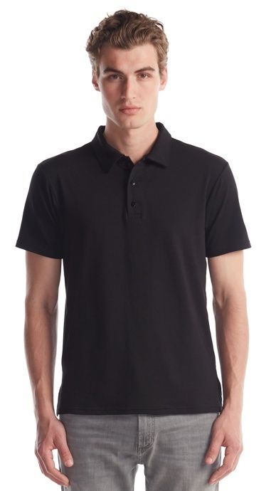 Jerico Bamboo Stretch Polo in Black