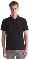 Am image of a Custom Jerico Bamboo Stretch Polo in Black!