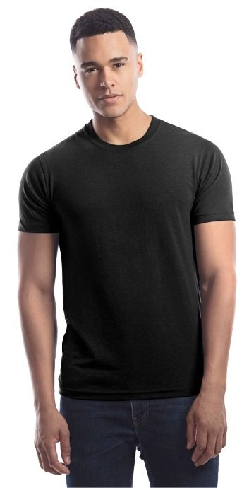 Jerico Slim Fit Bamboo Crew Neck T Shirt in Black