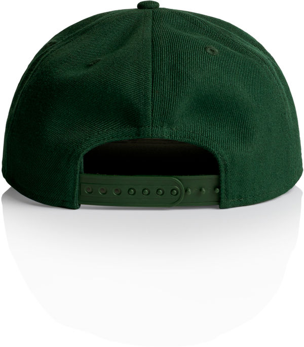 Am image of a Custom AS Colour Stock Hat in Forest Green!