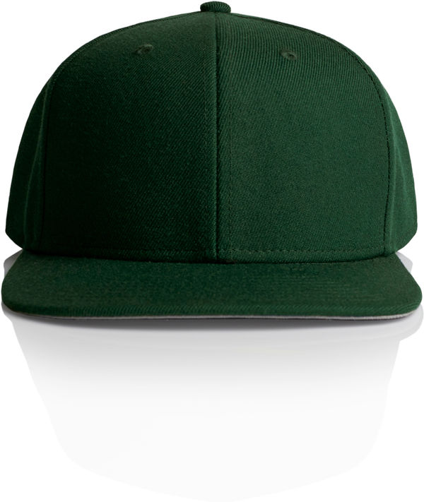 Am image of a Custom AS Colour Stock Hat in Forest Green!
