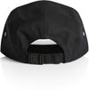Am image of a Custom AS Colour Finn Five Panel Cap in Black!