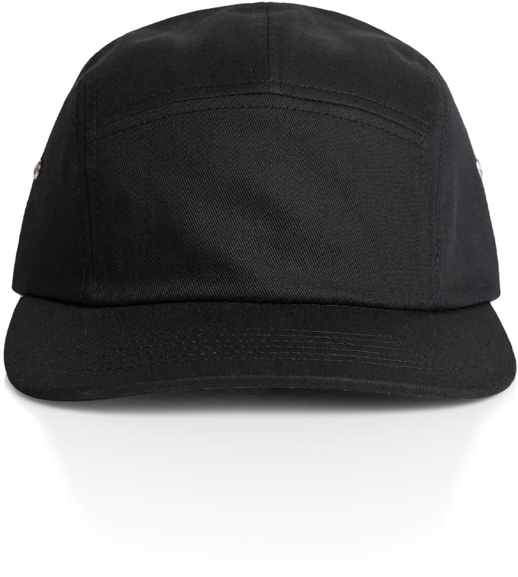 AS Colour Finn Five Panel Cap in Black