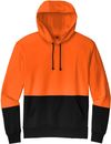 Am image of a Custom CornerStone Enhanced Visibility Fleece Pullover Hoodie in Safety Orange!