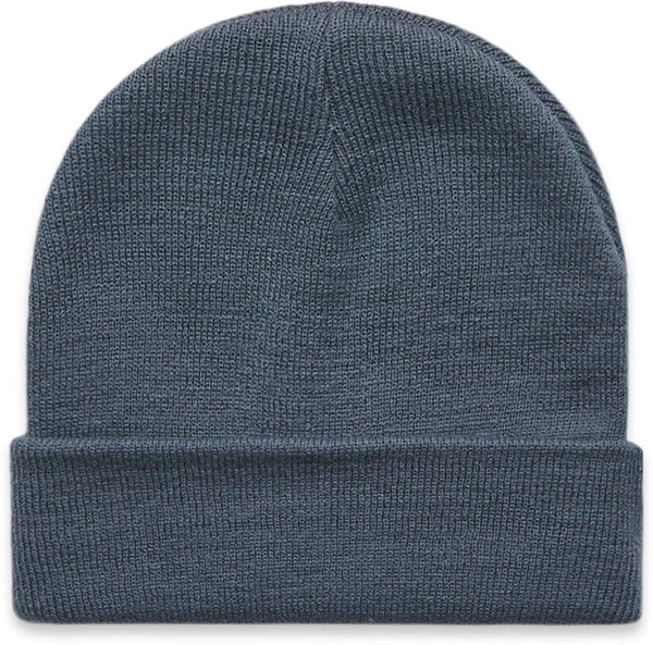 Am image of a Custom AS Colour Cuff Beanie in Petrol Blue!