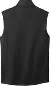 Am image of a Custom Port Authority Collective Smooth Fleece Vest in Deep Black!