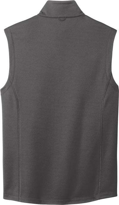 Am image of a Custom Port Authority Collective Smooth Fleece Vest in Graphite!