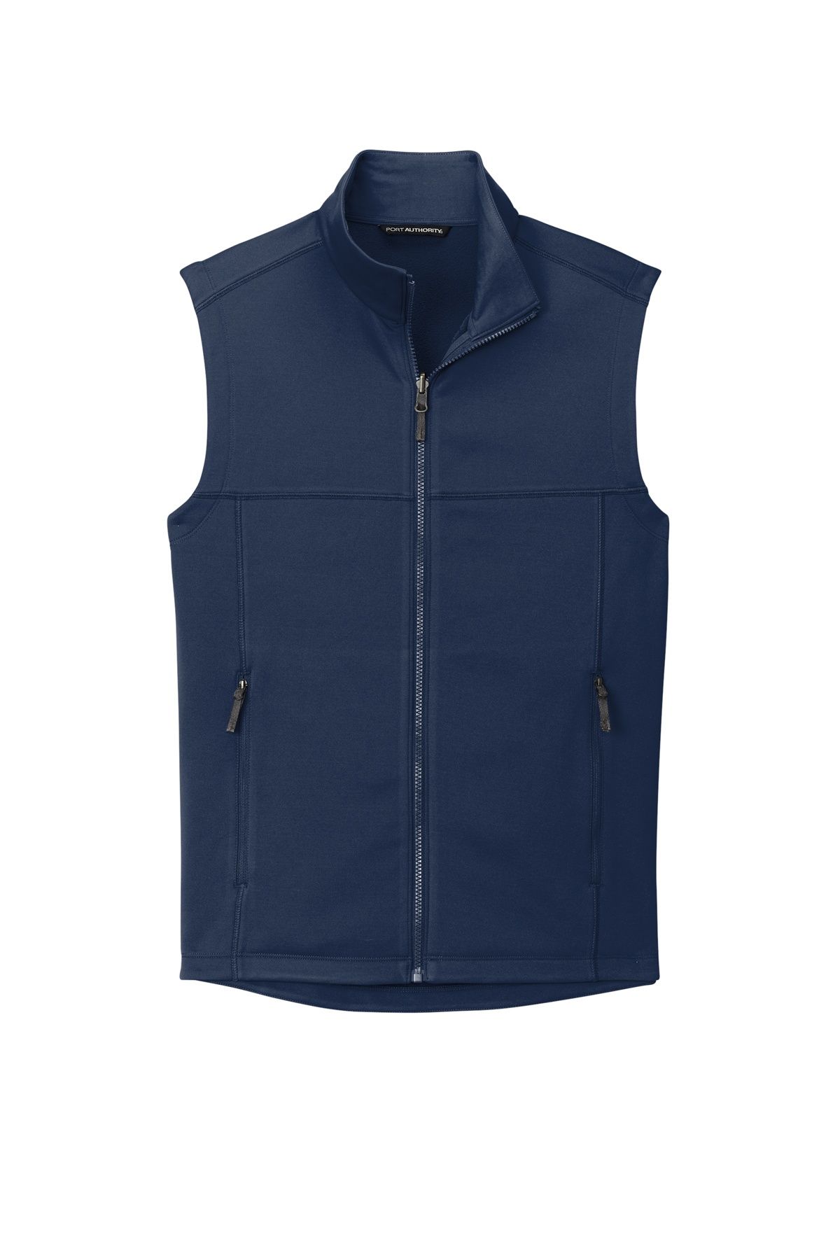 Port Authority Collective Smooth Fleece Vest in River Blue Navy