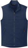 Am image of a Custom Port Authority Collective Smooth Fleece Vest in River Blue Navy!