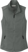 Am image of a Custom Port Authority Ladies Collective Smooth Fleece Vest in Graphite!