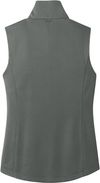 Am image of a Custom Port Authority Ladies Collective Smooth Fleece Vest in Graphite!