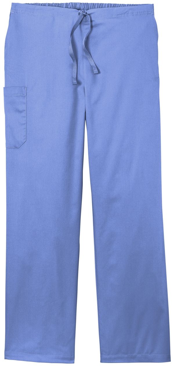 Am image of a Custom WonderWink Unisex WorkFlex Cargo Pant in Ceil Blue!