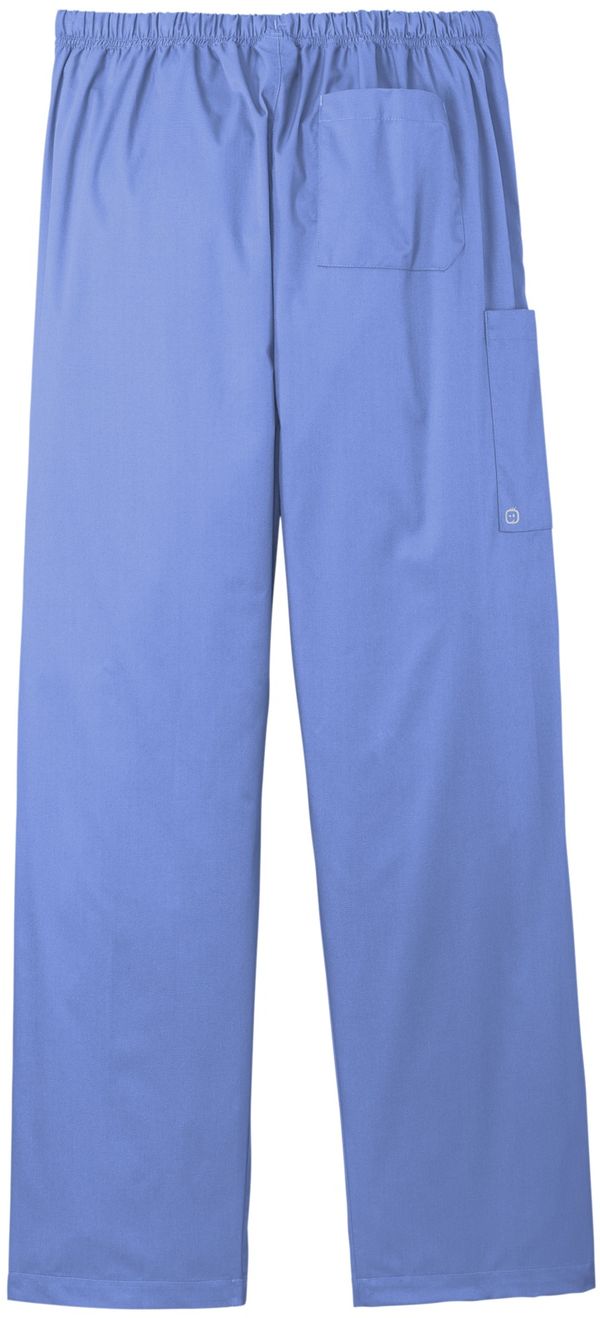 Am image of a Custom WonderWink Unisex WorkFlex Cargo Pant in Ceil Blue!