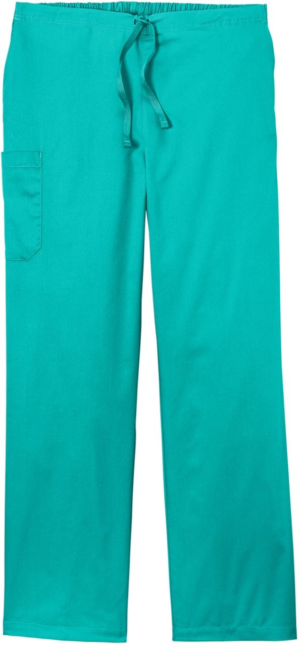 An image of a Custom WonderWink Unisex WorkFlex Cargo Pant in Teal Blue!