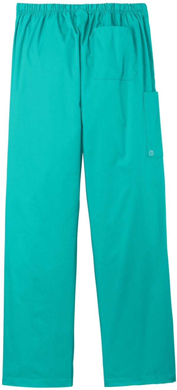 An image of a Custom WonderWink Unisex WorkFlex Cargo Pant in Teal Blue!