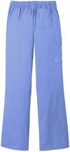 Am image of a Custom WonderWink Women’s WorkFlex Flare Leg Cargo Pant in Ceil Blue!
