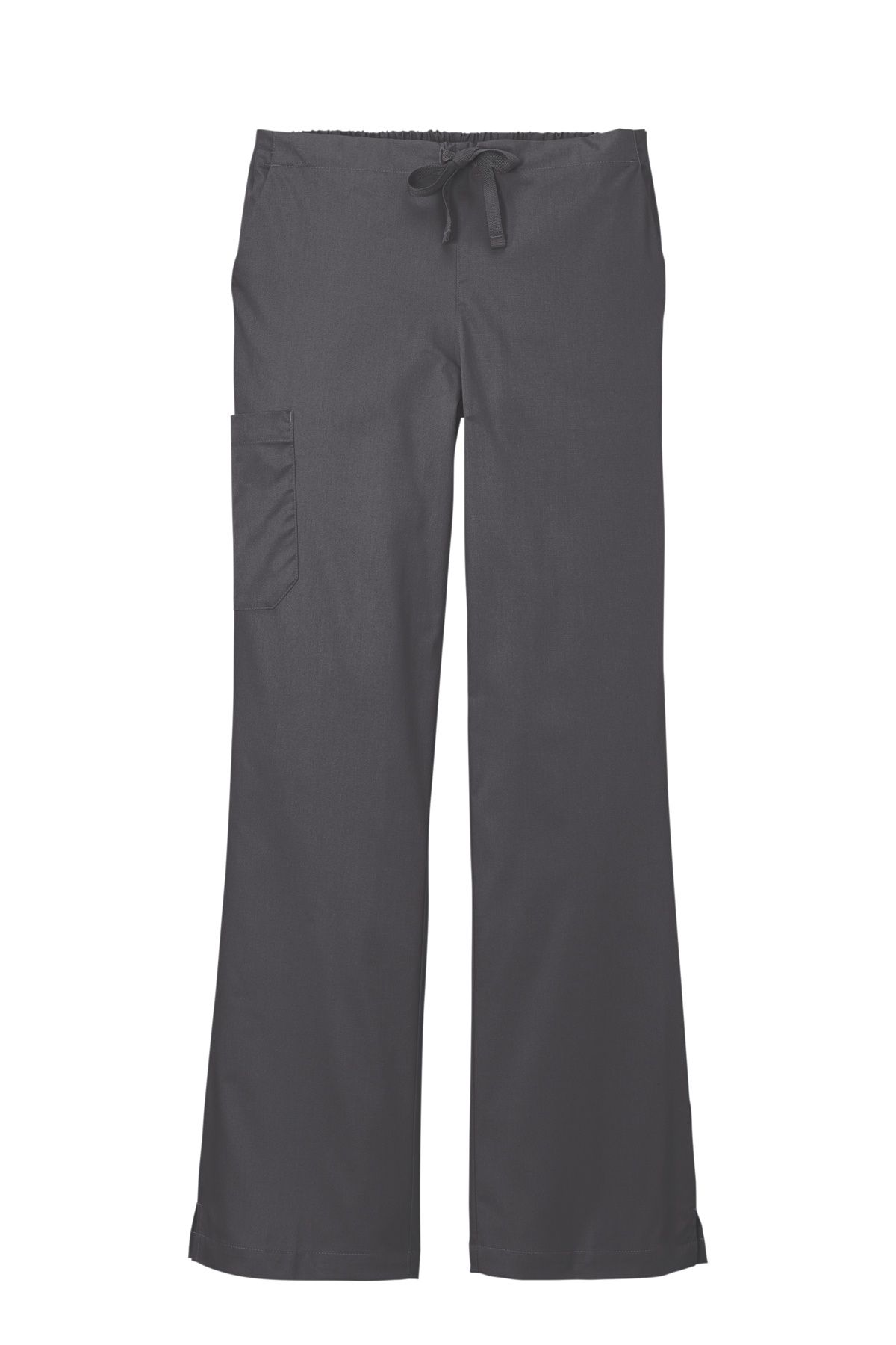 WonderWink Women’s WorkFlex Flare Leg Cargo Pant in Pewter