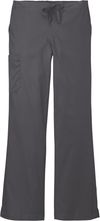 Am image of a Custom WonderWink Women’s WorkFlex Flare Leg Cargo Pant in Pewter!