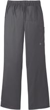 Am image of a Custom WonderWink Women’s WorkFlex Flare Leg Cargo Pant in Pewter!