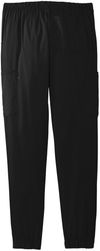 Am image of a Custom WonderWink Womens Premiere Flex Jogger Pant in Black!