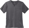Am image of a Custom WonderWink Mens Premiere Flex VNeck Top in Pewter!