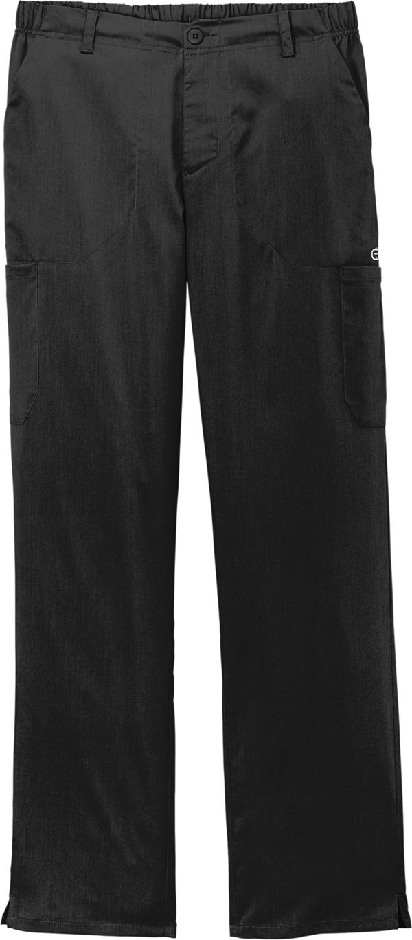 An image of a Custom WonderWink Mens Premiere Flex Cargo Pant in Black!