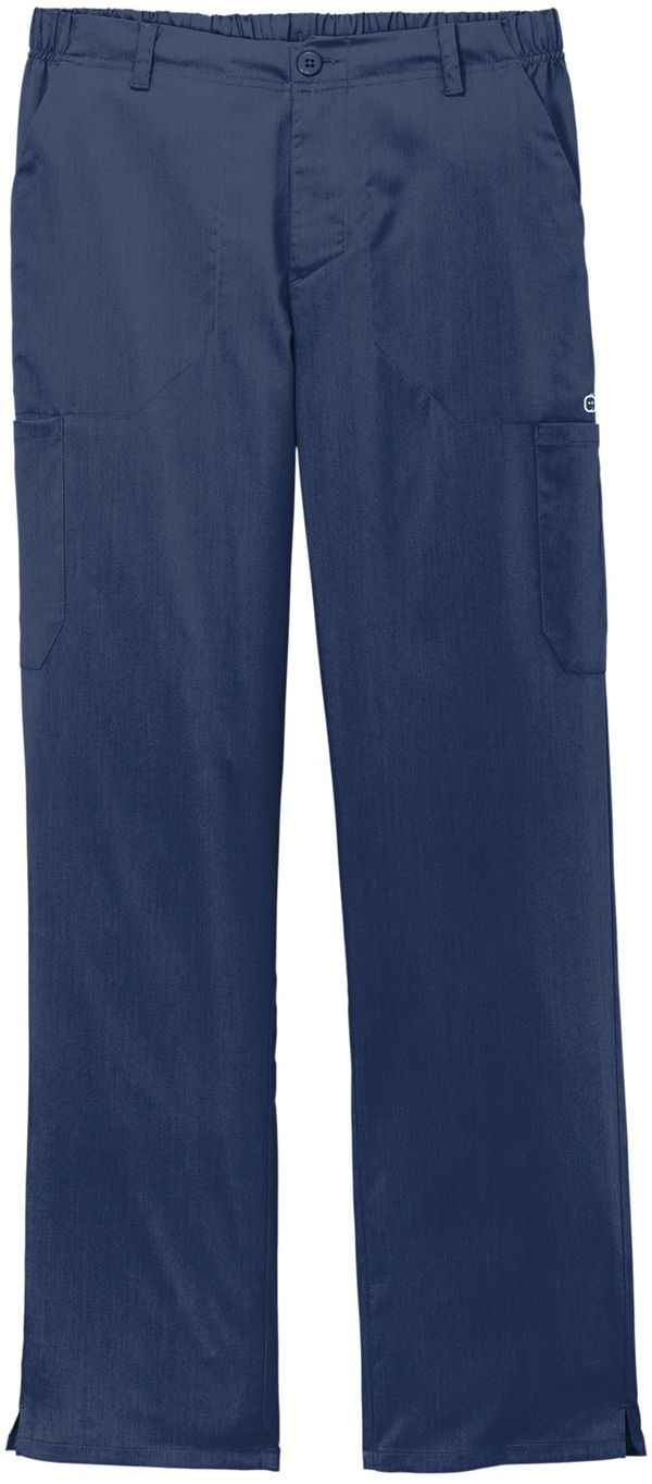 Am image of a Custom WonderWink Mens Premiere Flex Cargo Pant in Navy!