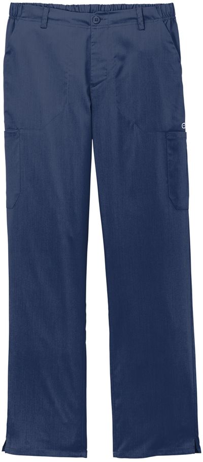 Am image of a Custom WonderWink Mens Premiere Flex Cargo Pant in Navy!