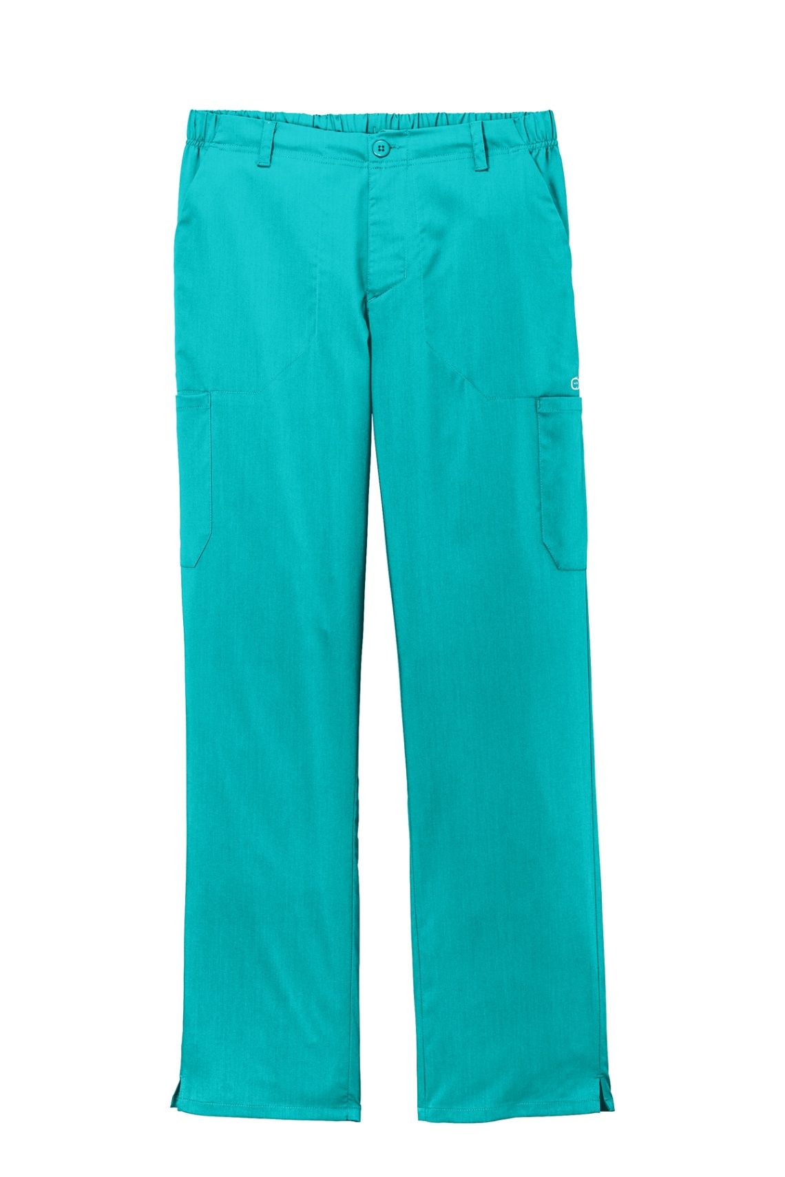 WonderWink Mens Premiere Flex Cargo Pant in Teal Blue