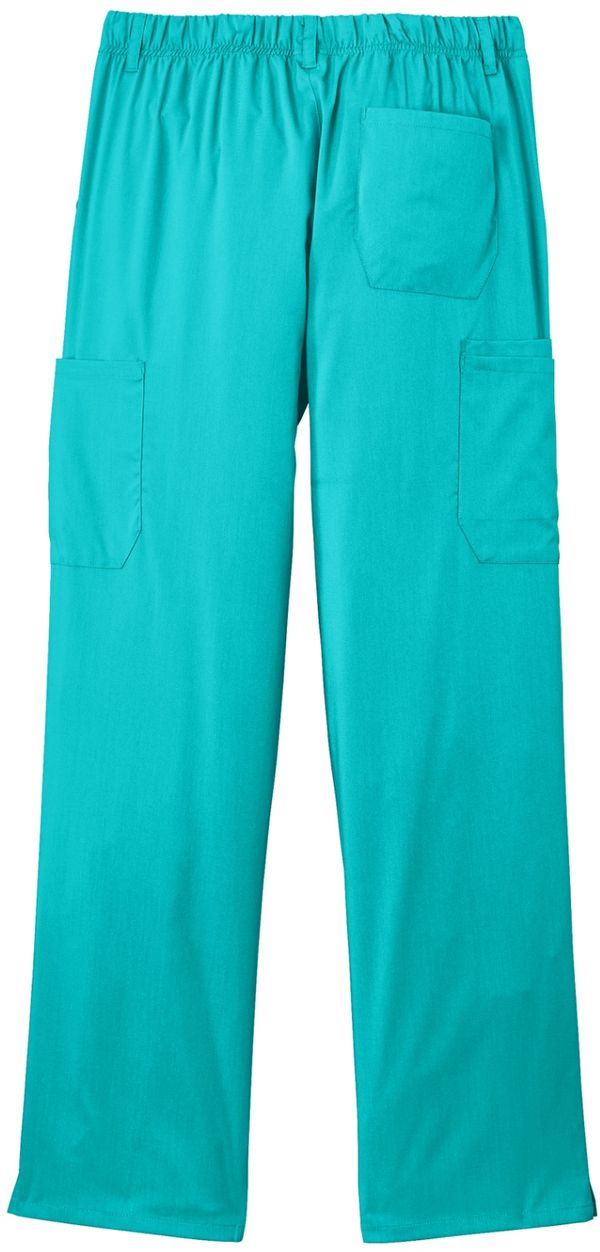 Am image of a Custom WonderWink Mens Premiere Flex Cargo Pant in Teal Blue!