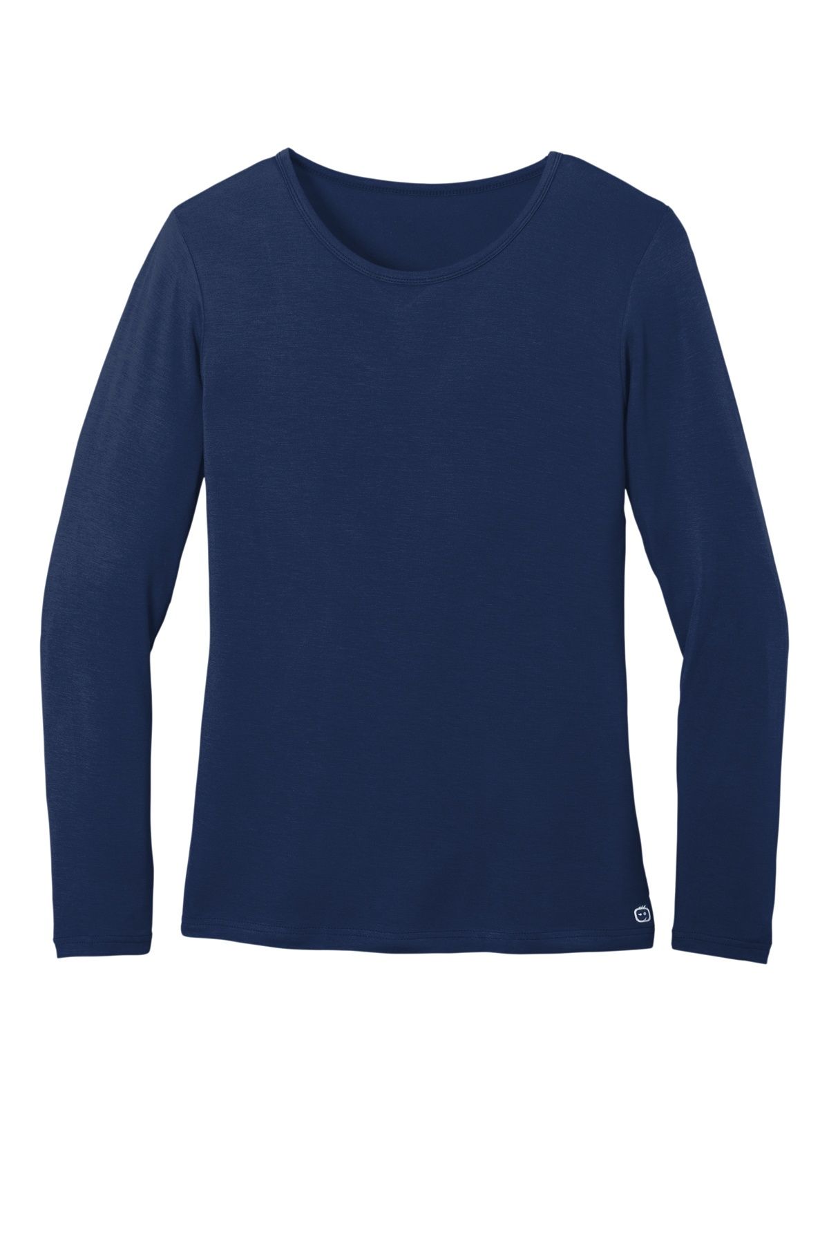 WonderWink Womens Long Sleeve Layer Tee in Navy