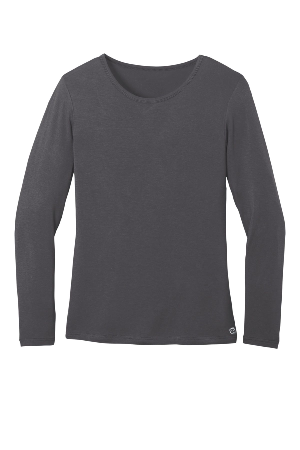 WonderWink Womens Long Sleeve Layer Tee in Pewter