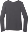 Am image of a Custom WonderWink Womens Long Sleeve Layer Tee in Pewter!