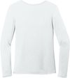 Am image of a Custom WonderWink Womens Long Sleeve Layer Tee in White!