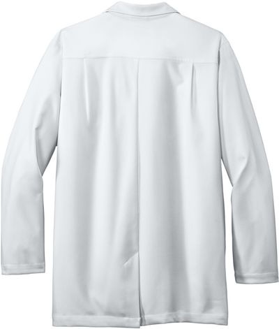Am image of a Custom WonderWink Mens Consultation Lab Coat in White!