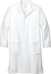 Am image of a Custom WonderWink Mens Long Lab Coat in White!