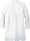 Am image of a Custom WonderWink Womens Long Lab Coat in White!
