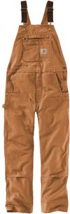 Am image of a Custom Carhartt Duck Unlined Bib Overalls in Carhartt Brown!