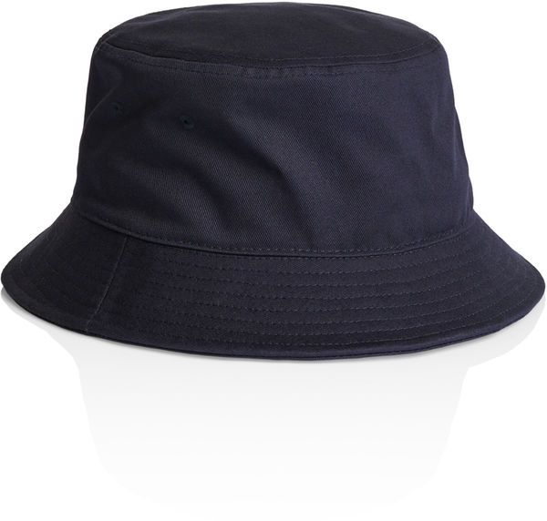 Am image of a Custom AS Colour Bucket Hat in Navy!