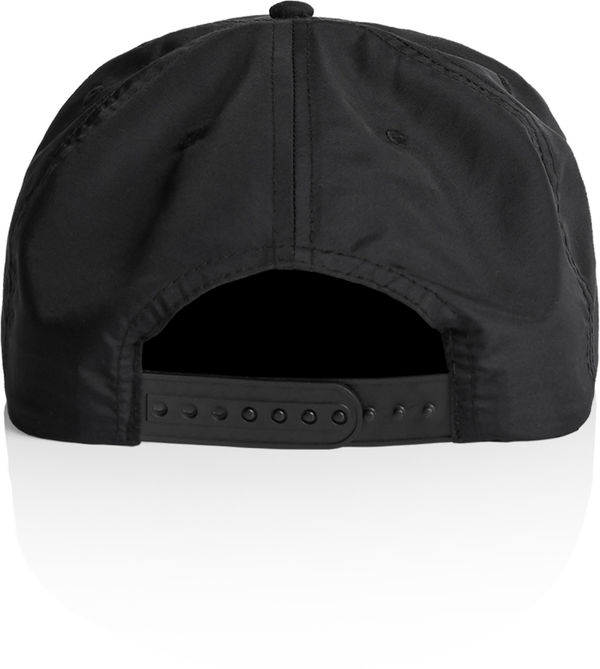 Am image of a Custom AS Colour Surf Rope Cap in Black/White!
