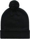 Am image of a Custom AS Colour Pom Pom Beanie in Black!