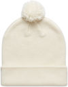 Am image of a Custom AS Colour Pom Pom Beanie in Ecru!