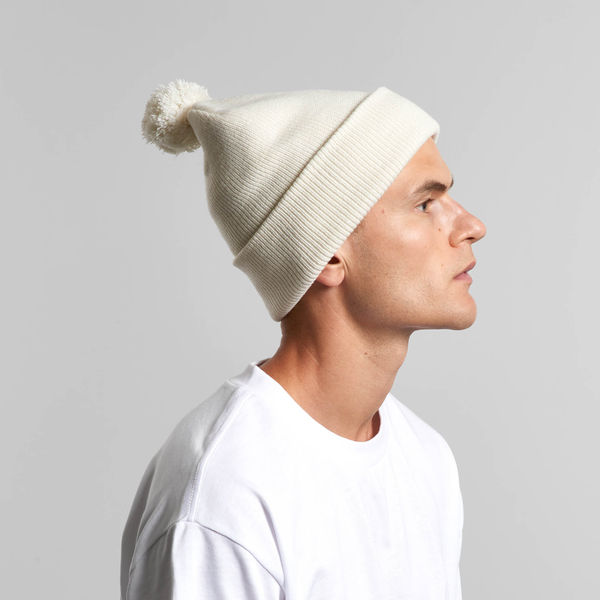 An image of a Custom AS Colour Pom Pom Beanie!